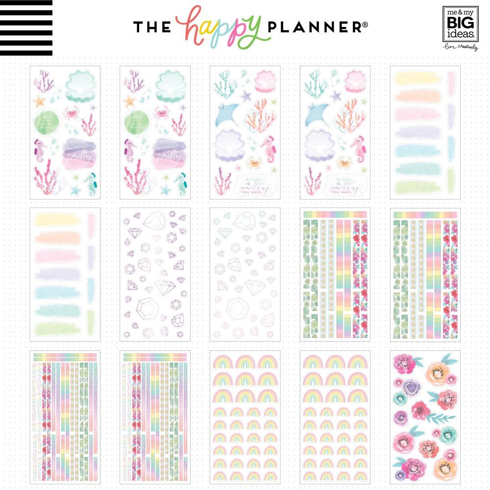 happy planner sticker 100 sheet value pack pastels 2956