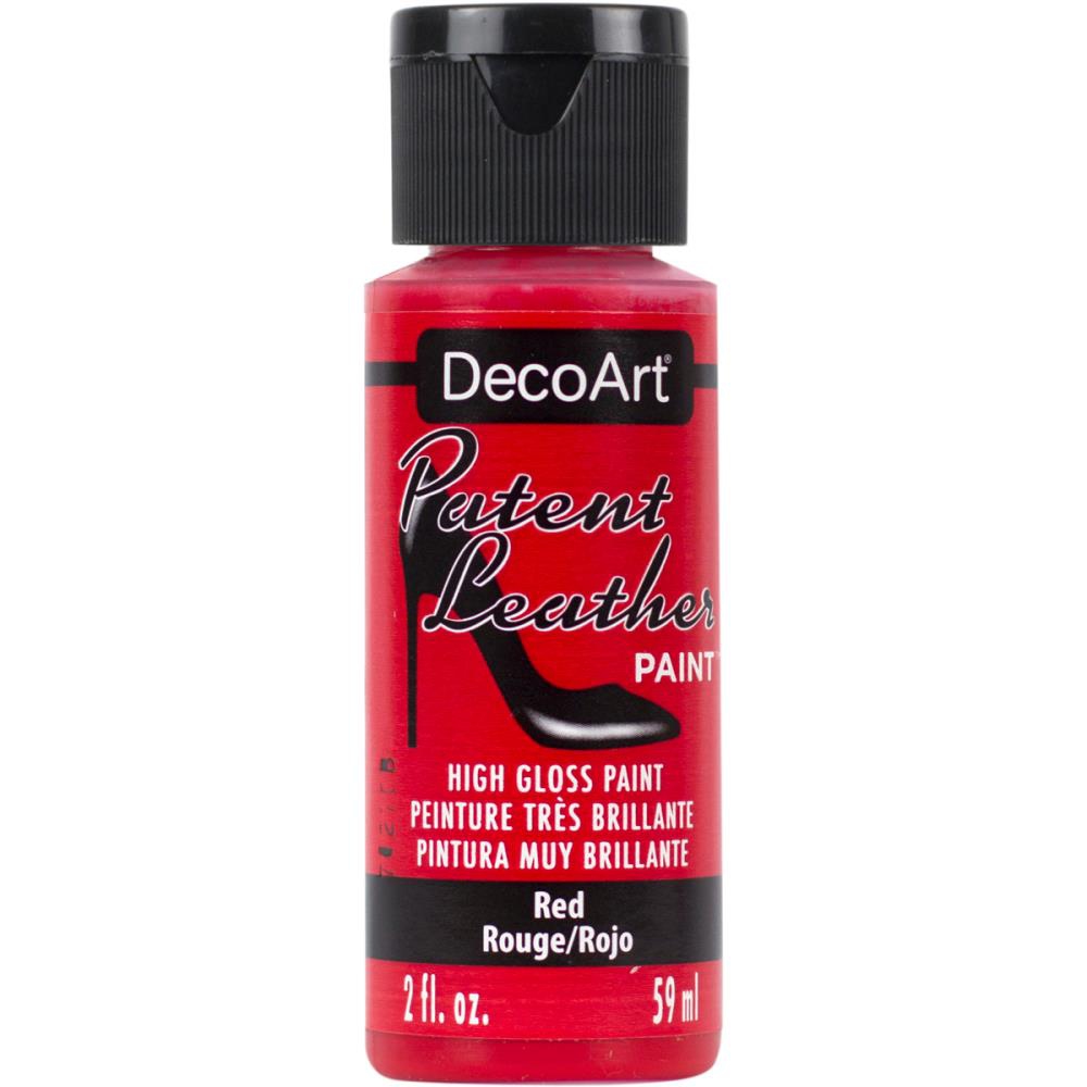 leather red paint