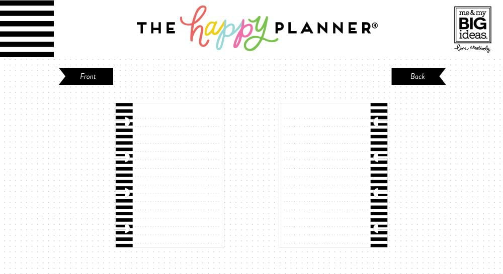 Me /& My Big Ideas Happy Planner Tiny Lined Note Paper 40//Pkg