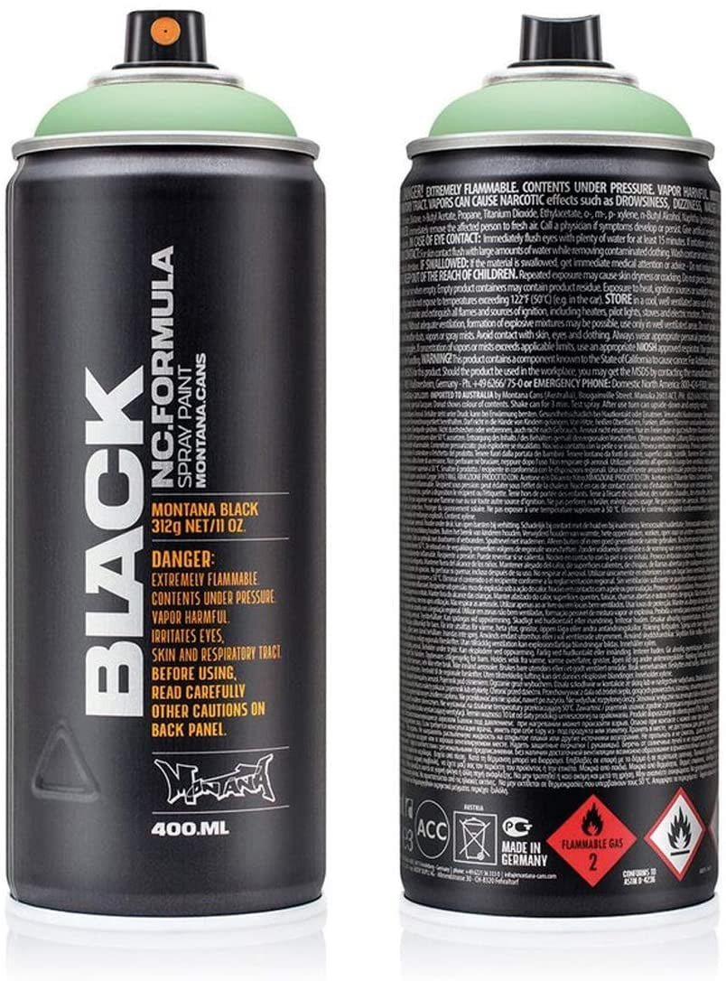Montana Black Spray Paint 400ml Series 6 (Greens) Malaysia