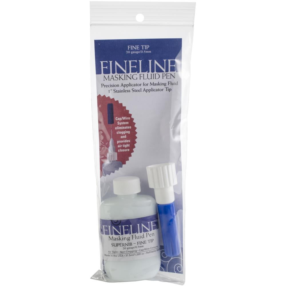 Fineline 20 Gauge Applicator & Bottle W-masking Fluid-1.25oz