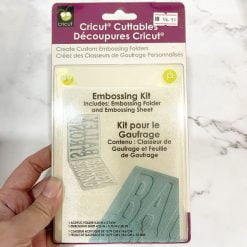 Cricut Cuttables Embossing Kit 1 acrylic folder & 1 embossing