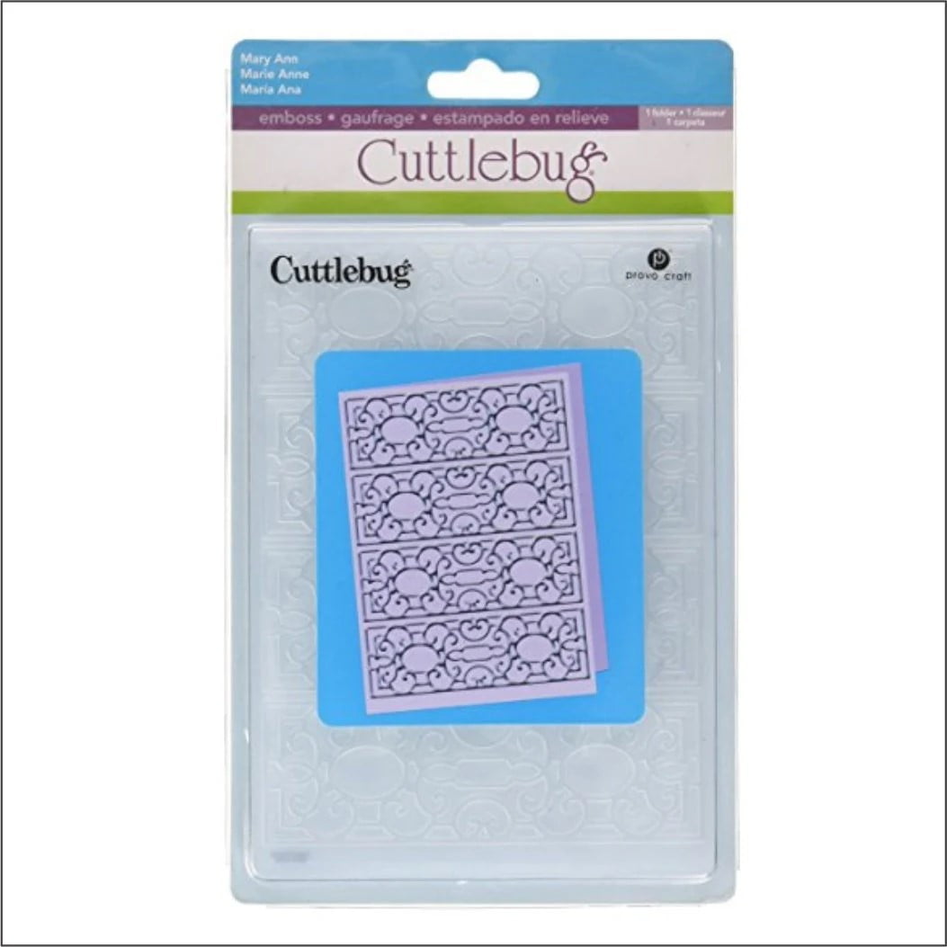 Cricut Cuttlebug 5-Inch by 7-Inch Embossing Folder, Mary Ann