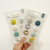 Evalicious Badge Buttons Craft Embellishments - Pack of 8