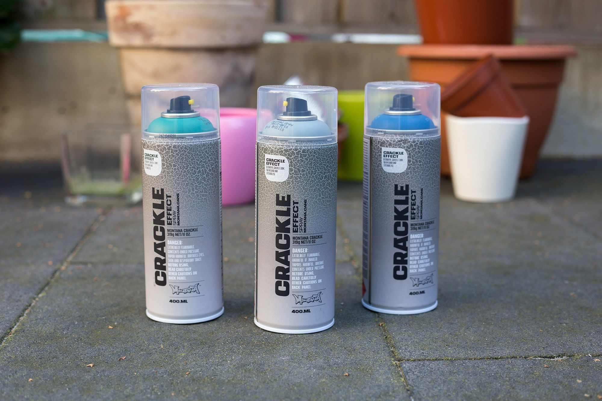 Montana Crackle Effect Spray Paint 6 Decorative Colour Options 400ml 