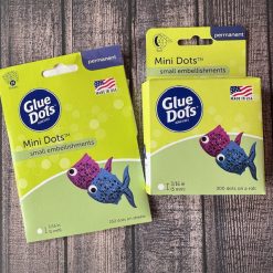 Glue Dots Clear Dot Disposable Dispenser-Mini .1875 300/Pkg