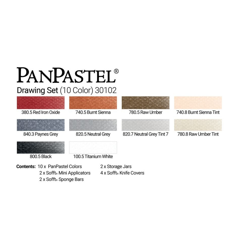 Pan Pastel Ultra Soft Artist Pastel Set - Drawing Set (10 Colors) - Image 3