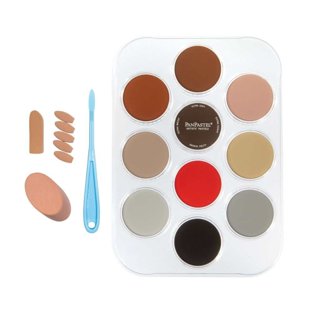 Pan Pastel Ultra Soft Artist Pastel Set Haneen - Portrait Kit Arabic Language (10 Colors)