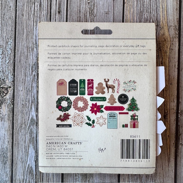 American Crafts Bits - Die Cut Shapes - Kringle & Co. - Holiberry - Image 3