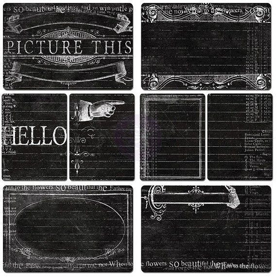 Prima Marketing Everyday Vintage Chalkboard Cards 16/Pkg - #2 - Image 3