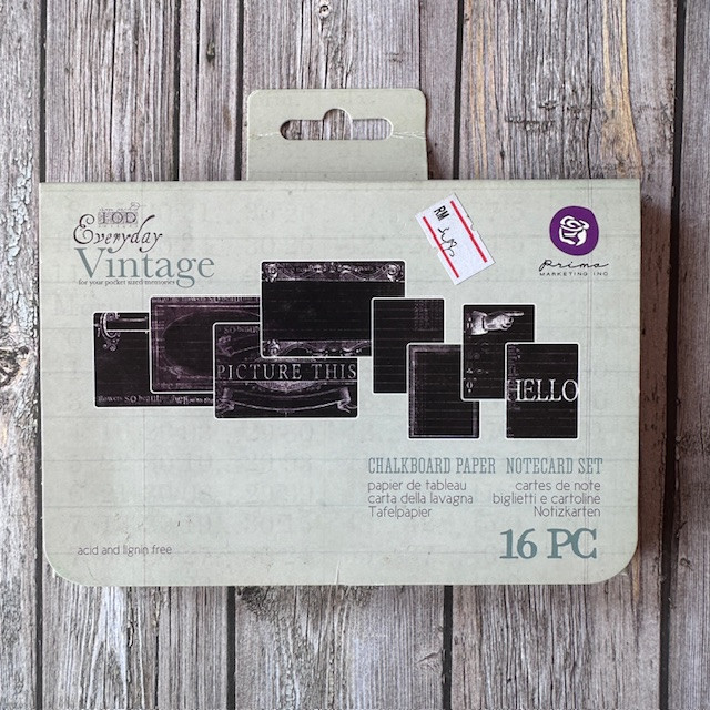 Prima Marketing Everyday Vintage Chalkboard Cards 16/Pkg - #2