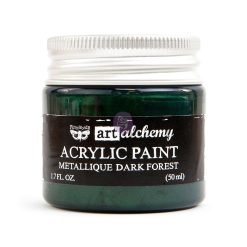 Prima Marketing Finnabair Art Alchemy Acrylic Paint 1.7 Fluid Ounces - Metallique Dark Forest