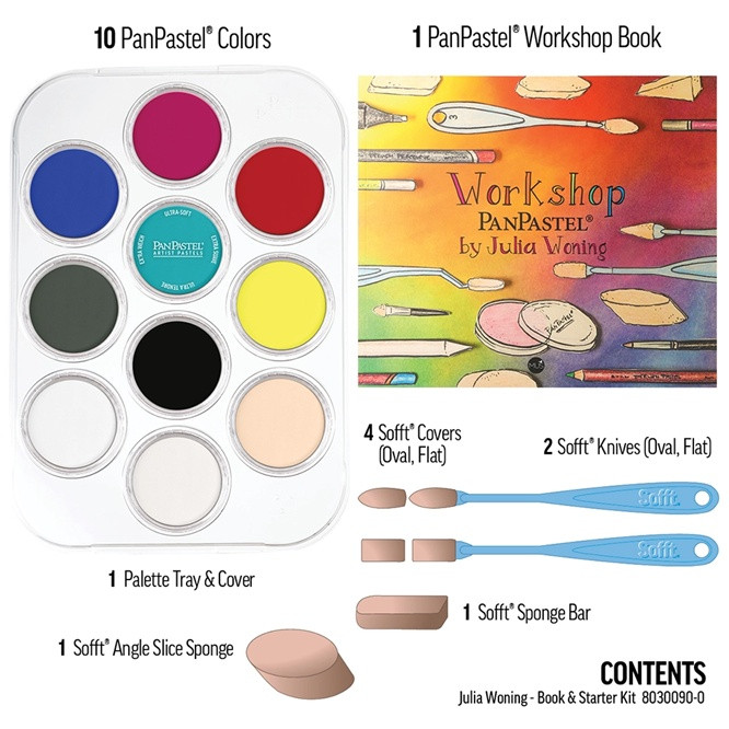 PanPastel Ultra Soft Artist Pastel Set 9ml 10/Pkg - Julia Woning with Book - Image 3