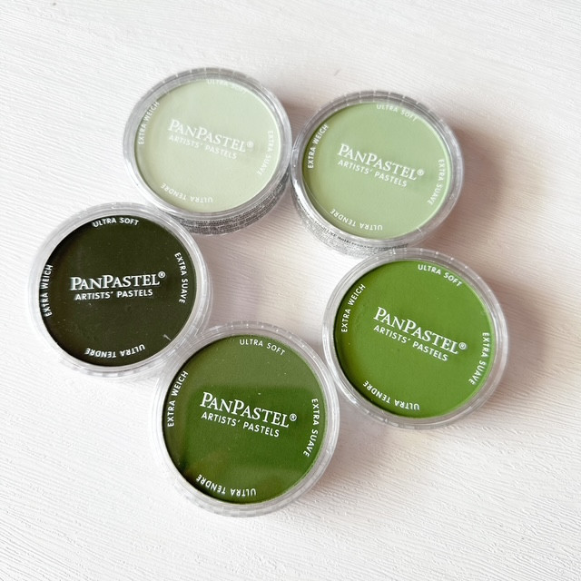 Pan Pastel Ultra Soft Artists Pastels - Chromium Oxide Green Tones