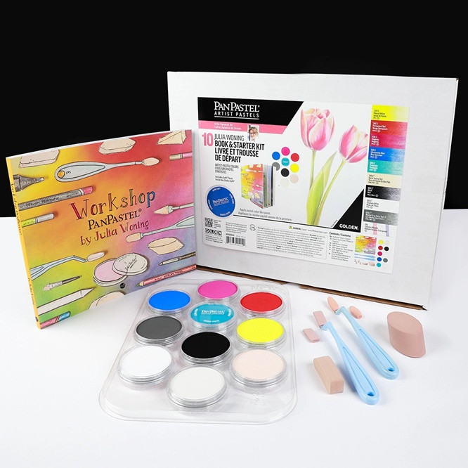 PanPastel Ultra Soft Artist Pastel Set 9ml 10/Pkg - Julia Woning with Book