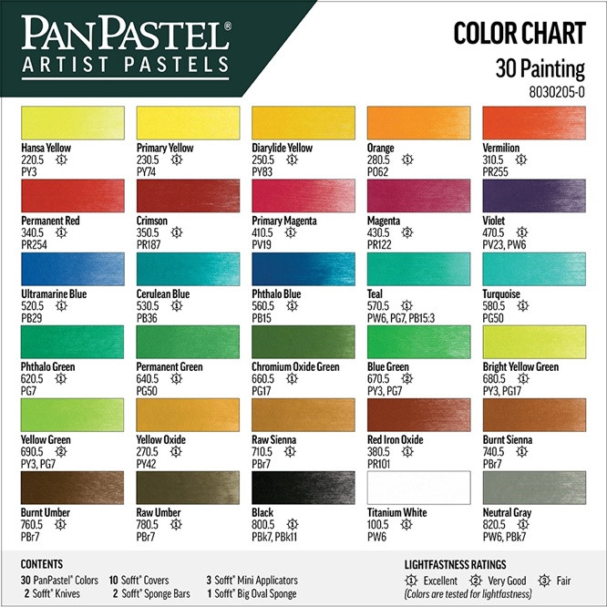PanPastel Ultra Soft Artist Pastel Set 9ml 30/Pkg - Painting - Image 4