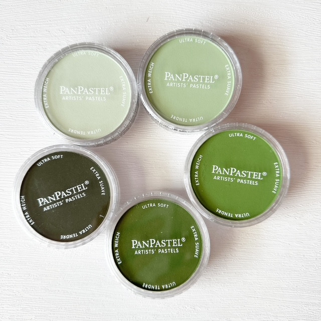Pan Pastel Ultra Soft Artists Pastels - Chromium Oxide Green Tones - Image 2