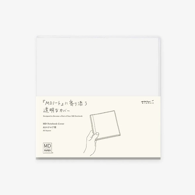 Midori Notebook Cover (A5 Square) Clear