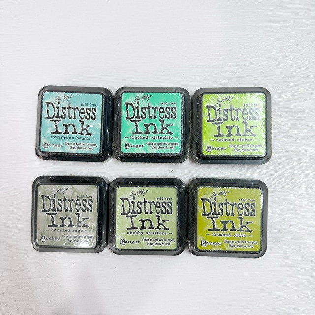 Ranger Ink Tim Holtz Distress Ink Pads, Full Size - Group 10 (Light Greens) - Image 2