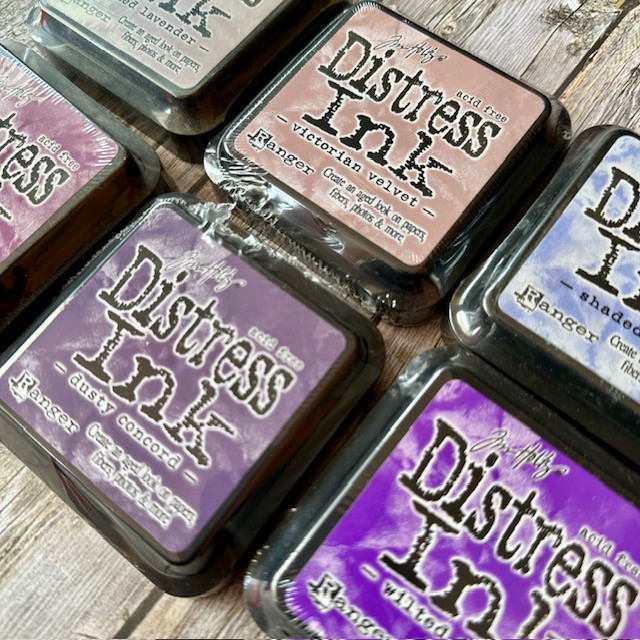 Ranger Ink Tim Holtz Distress Ink Pads, Full Size - Group 8 (Purples) - Image 2