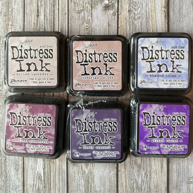 Ranger Ink Tim Holtz Distress Ink Pads, Full Size - Group 8 (Purples)