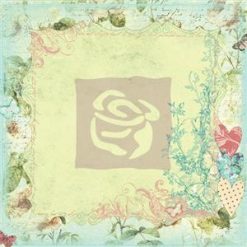 Prima Marketing Specialty Stitched Mulberry Paper - Little Garden