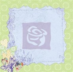 Prima Marketing Stitched Mulberry Paper - Grapevine