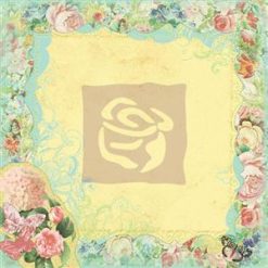 Prima Marketing Stitched Mulberry Paper - Birdbath