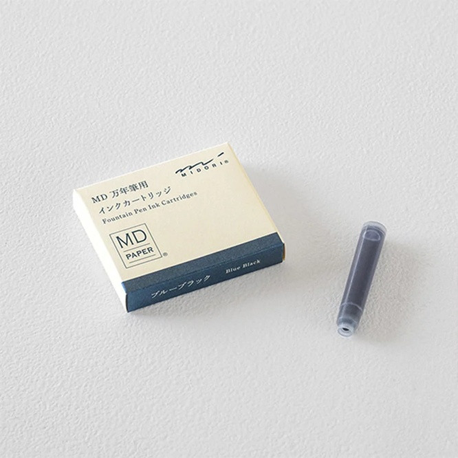 MD Cartridge for MD Fountain Pen Blue-Black - Image 3