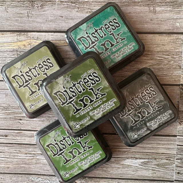 Ranger Ink Tim Holtz Distress Ink Pads, Full Size - Group 6 (Greens)