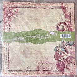 Prima Marketing Specialty Art Stitched Mulberry Paper -  bonjour