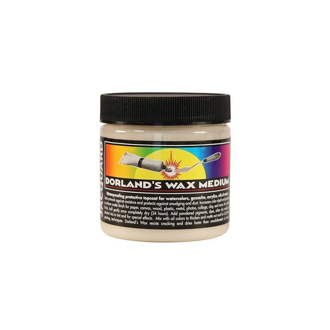 JACQUARD DORLANDS WAX MEDIUM - 1oz (Sealer for Watercolor, waterbased mediums)