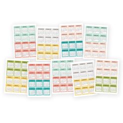 Alternative view of Simple Stories Posh 2016-2017 Mini Monthly Calendar Stickers