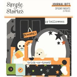 Simple Stories Spooky Nights Bits & Pieces Die-Cuts Ephemera 23/PkgJournal
