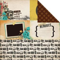 KAISERCRAFT CLOSE UP DOUBLE SIDED PAPER - FISH-EYE