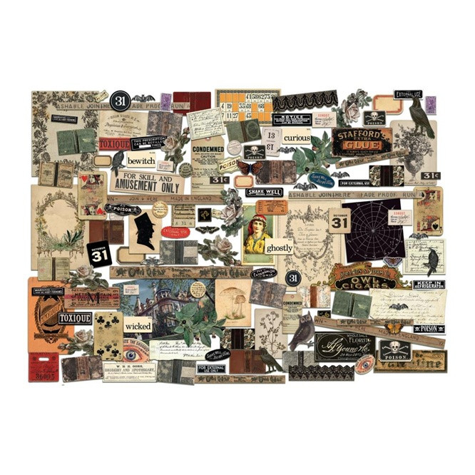 Tim Holtz Idea-Ology Limited Edition Ephemera Pack 137/Pkg - HALLOWEEN - Image 2