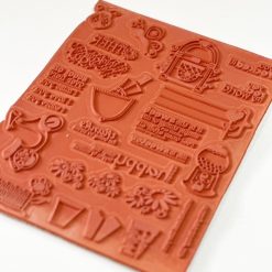 Unity Stamp Rockin' it Unity Style Pre-Cut Red Rubber Stamps (A4 Sheet Size)