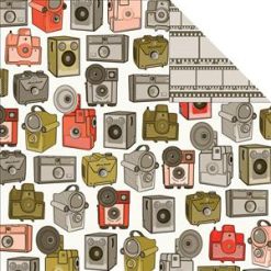 Echo Park Paper Oh, Snap Double Sided Cardstock - Cameras