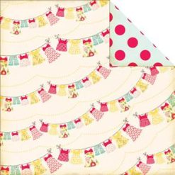 Echo Park Paper Sweet Girl Double-Sided Cardstock - Laundry Line