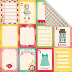 Echo Park Paper Sweet Girl Double-Sided Cardstock - Journaling Cards 4"X6"