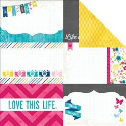 Echo Park Paper Here & Now Double Sided Cardstock - Journal Cards, 4X6 Cut-Outs