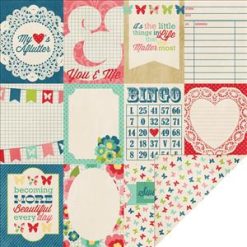 Echo Park Paper Beautiful Life Double Sided Paper - Journaling Cards