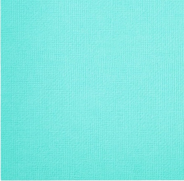 American Crafts Textured Cardstock - AQUA