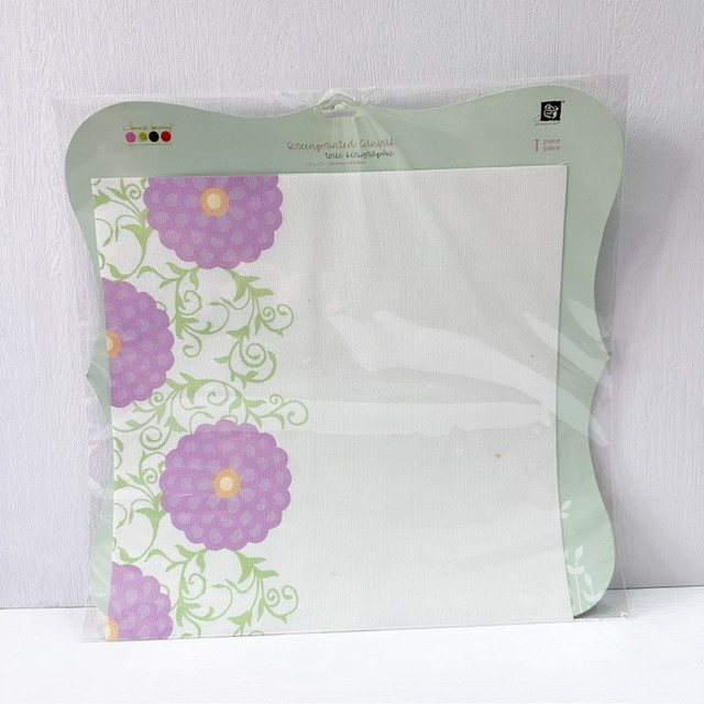 Prima Marketing Donna Downey Collection - 12 x 12 Screenprinted Canvas - Flowers