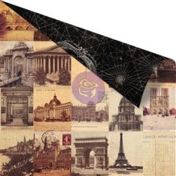 Prima Marketing Cartographer Double-Sided Cardstock - Carte Postale