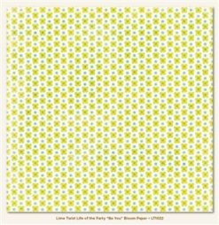 My Mind's Eye Lime Twist Double Sided Paper - Be You Bloom