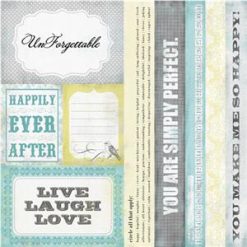 Echo Park Paper Photo Freedom Happy Little Moments Double-Sided Cardstock  - Happily Ever After