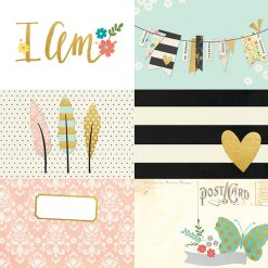 Simple Stories I AM FOIL ELEMENTS Cardstock - 4x6 JOURNALING