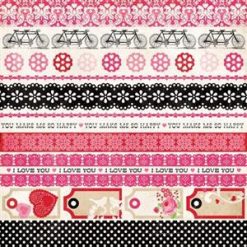 Echo Park Paper Love Story Double-Sided Cardstock  - Border Strips