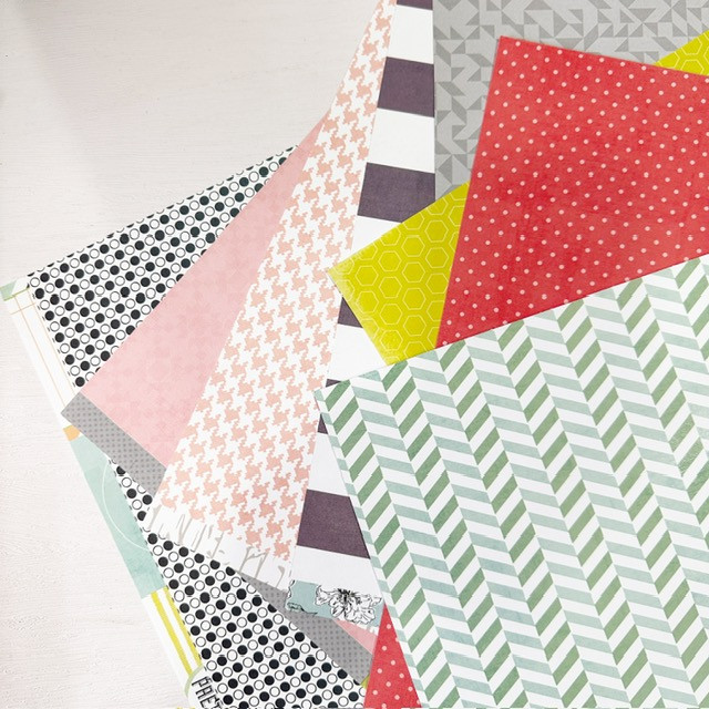 Heidi Swapp Double Sided Cardstock - September Skies (8pcs) - Image 3